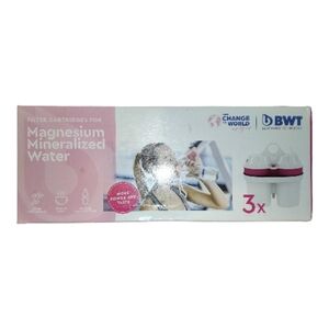BWT 814134 Longlife Water Filter Cartridge Pink and White Water Bottle